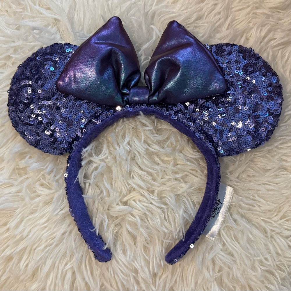 SOLD Disney Purple Potion Sequin Headband with Bow